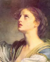 Head of a Young Girl By Jean Baptiste Greuze