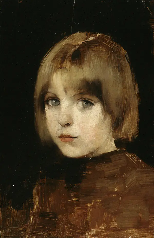 Head of a Girl By Helene Schjerfbeck