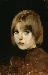 Head of a Girl By Helene Schjerfbeck
