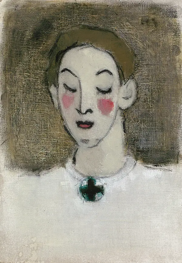 Nurse I (Kaija Lahtinen) 1943 By Helene Schjerfbeck