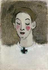 Nurse I (Kaija Lahtinen) 1943 By Helene Schjerfbeck