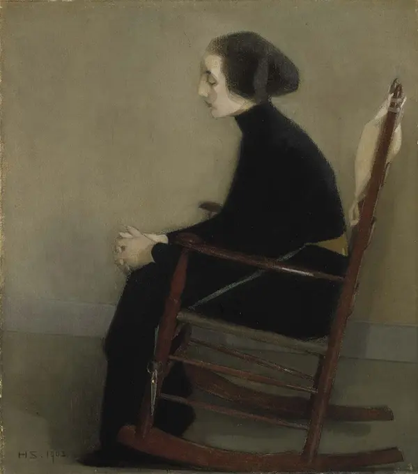 The Seamstress the Working Woman By Helene Schjerfbeck