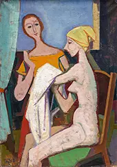 At the Toilet By Karl Hofer