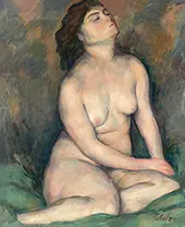 Seated Nude By Karl Hofer