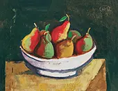 Still Life with Pears in a Bowl 1952 By Karl Hofer