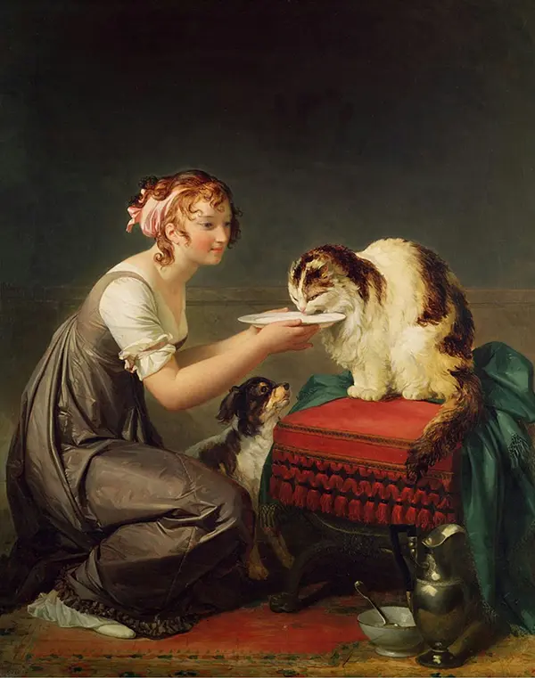 The Cat's Lunch By Marguerite Gerard