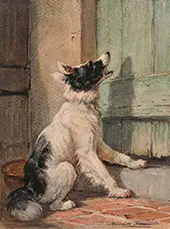 Waiting, 1870 By Henriette Ronner Knip
