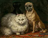 Two Friends By Henriette Ronner Knip