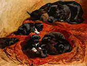 The Proud Mother By Henriette Ronner Knip