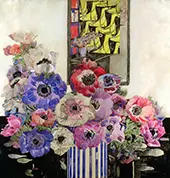 Still Life of Anemones By Charles Rennie Mackintosh