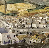 Port Vendres the City, 1925 By Charles Rennie Mackintosh