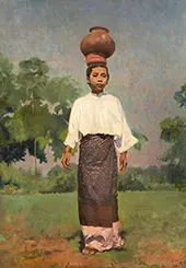 Girl with a Chatty on her Head 1906 By Gerald Festus Kelly