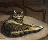 Cat on an Armchair By Theophile Alexandre Steinlen