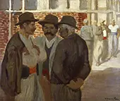 Construction Workers By Theophile Alexandre Steinlen