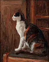 Parisian Cat Portrait By Theophile Alexandre Steinlen