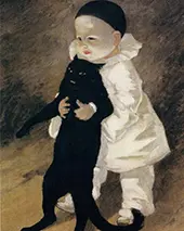 Pierrot and the Cat 1889 By Theophile Alexandre Steinlen
