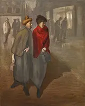 The Two Young Girls By Theophile Alexandre Steinlen