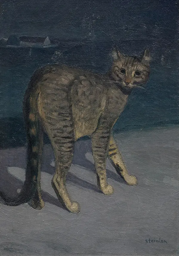 The Cat at Night By Theophile Alexandre Steinlen