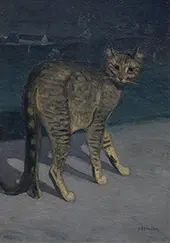 The Cat at Night By Theophile Alexandre Steinlen