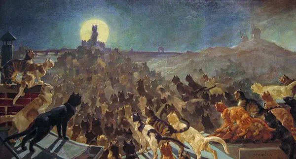 The Apotheosis of the Cats By Theophile Alexandre Steinlen