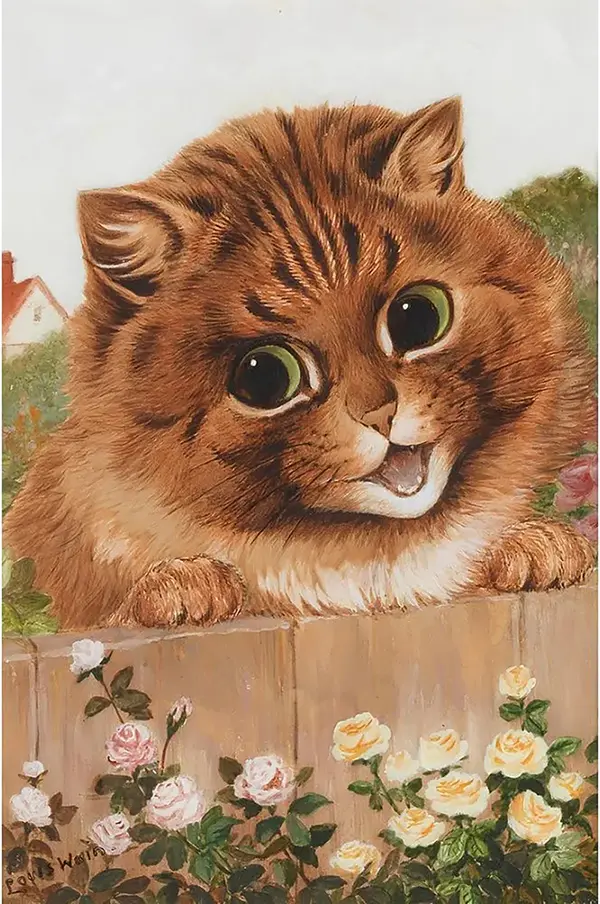 A Happy Face By Louis Wain