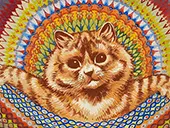 Psychedelic Cat By Louis Wain