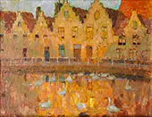 Houses in Bruges By Henri Le Sidaner