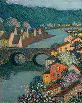 Houses on the River By Henri Le Sidaner