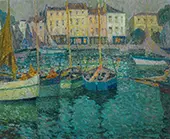 The Boats at La Rochelle, 1923 By Henri Le Sidaner