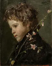 Almond Blossoms By Antonio Mancini