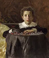 Boy with Toy Soldiers By Antonio Mancini