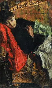 Pensive By Antonio Mancini