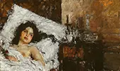 Resting c1887 By Antonio Mancini