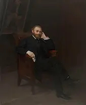 Portrait of the Artist Edouard Manet By Alphonse Legros