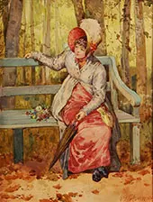 In the Park 1883 By Henry Gillard Glindoni