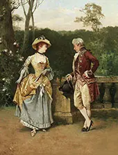 Elegant Admirers 1886 By Henry Gillard Glindoni