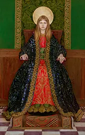 The Child Enthroned By Thomas Cooper Gotch