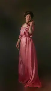 Portrait of Fielden Violinist By Thomas Cooper Gotch