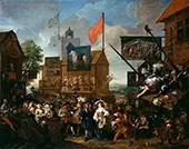 Southwark Fair 1733 By William Hogarth