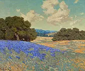 Landscape Paintings Lupines By Granville Redmond