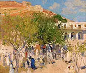 A Market in the Desert By Emanuel Phillips Fox