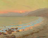 Coastal Scene at Sunset By Granville Redmond