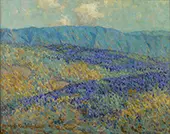 Blue Flowers By Granville Redmond