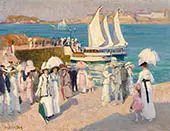 The Quay at Dinard By Emanuel Phillips Fox