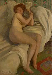 Reclining Nude By Emanuel Phillips Fox