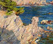 Rocks and Sea By Emanuel Phillips Fox