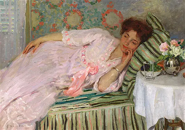Reclining Figure By Emanuel Phillips Fox