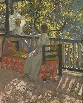 On a Balcony By Emanuel Phillips Fox