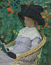 Nasturtiums 1912 By Emanuel Phillips Fox