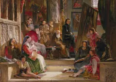 Murillo Painting The Virgin in The Franciscan Convent at Seville 1838 By John Frederick Lewis